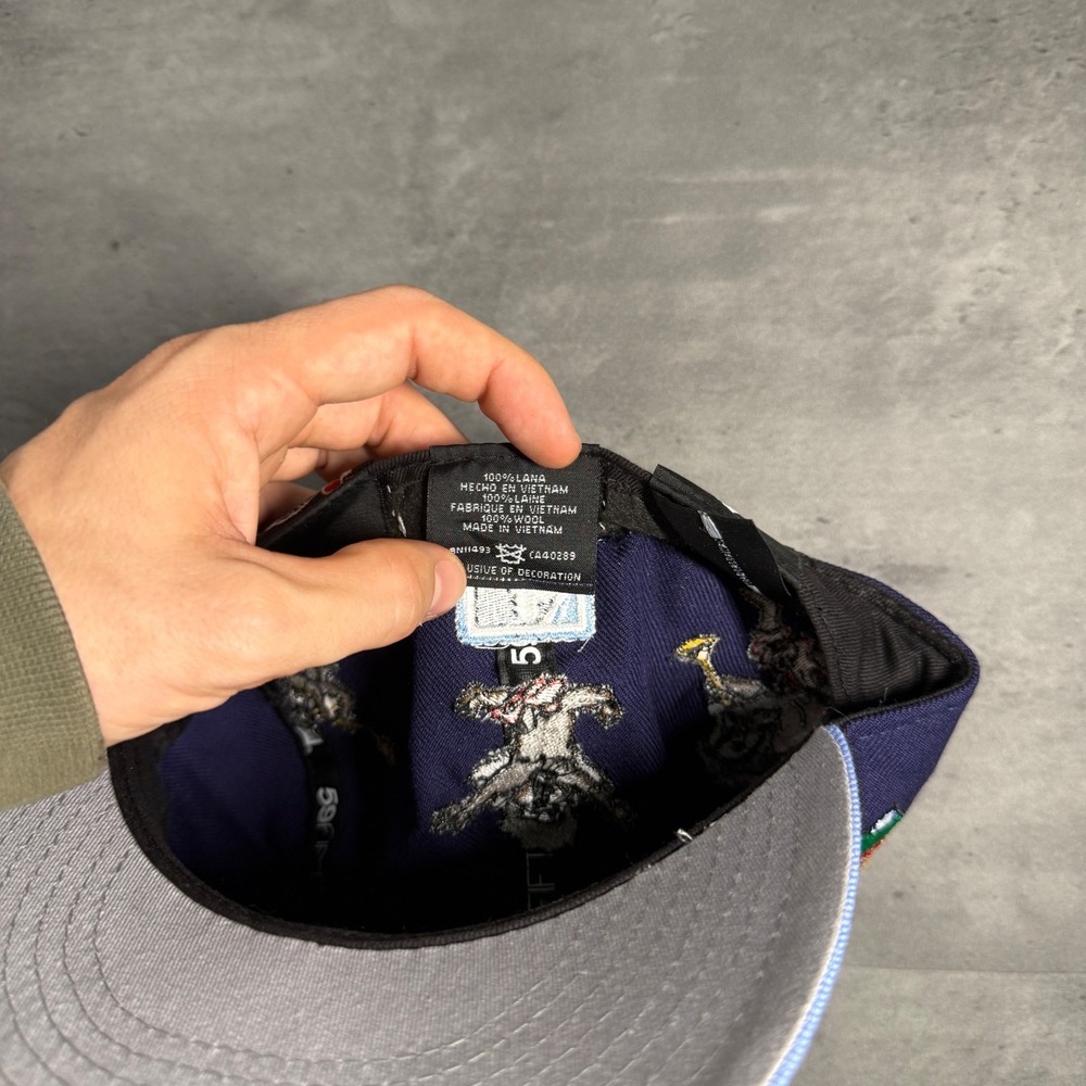 New Era Anaheim Angels Hat 7 Navy Cant Buy Respect Ghetto Cherub Fitted MLB Cap - Picture 9 of 9